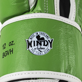 Windy bokshandschoen lichtgroen met authentiek label