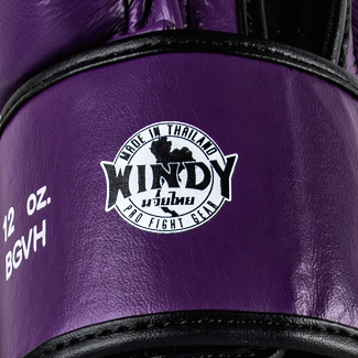 Windy bokshandschoen paars met authentiek label
