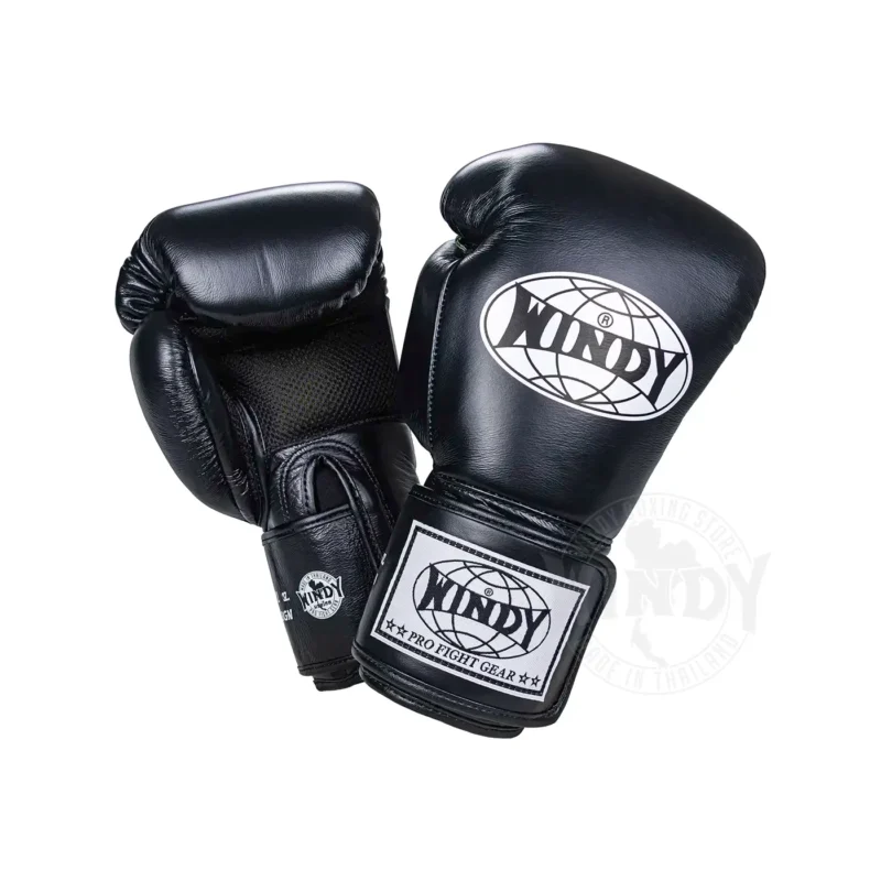Windy Zwarte Muay Thai handschoenen